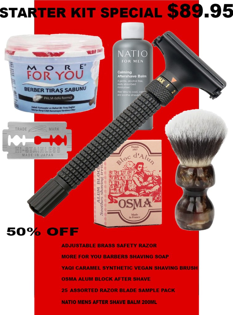 Axol Razor Kit Safety Razor – SHAVING – Starter Kit – BLADE SHAVING SHOP AUSTRALIA