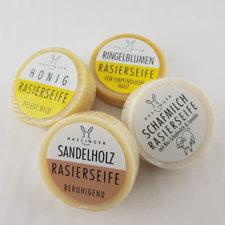 Haslinger Schafmilch-Seife – 150g, Handverpackt, Mit Pflegenden Fettsäuren Für Sensible Haut