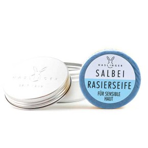 HASLINGER-Salbei Shaving Soap in Metal