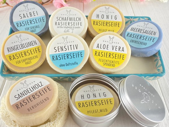 Haslinger Schafmilch-Seife – 150g, Handverpackt, Mit Pflegenden Fettsäuren Für Sensible Haut