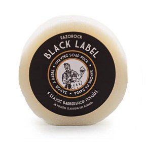 Razorock Black Puck Shaving Soap