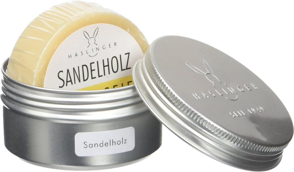 HASLINGERSandelholz Shaving Soap in Metal BLADE SHAVING SHOP AUSTRALIA