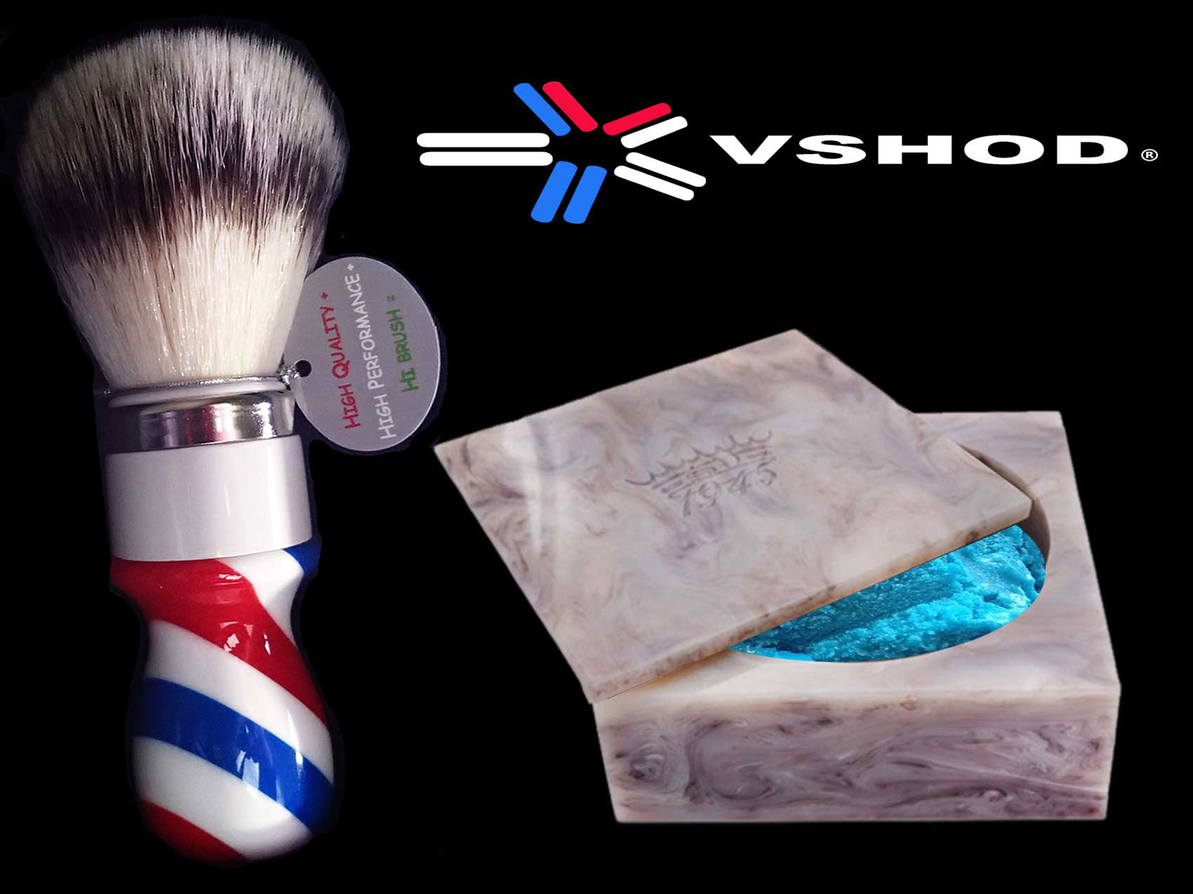 OMEGA High Quality Synthetic Barber Handle Shave Brush - Image 4