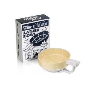 Mr FINE White Stoneware Lathering Bowl