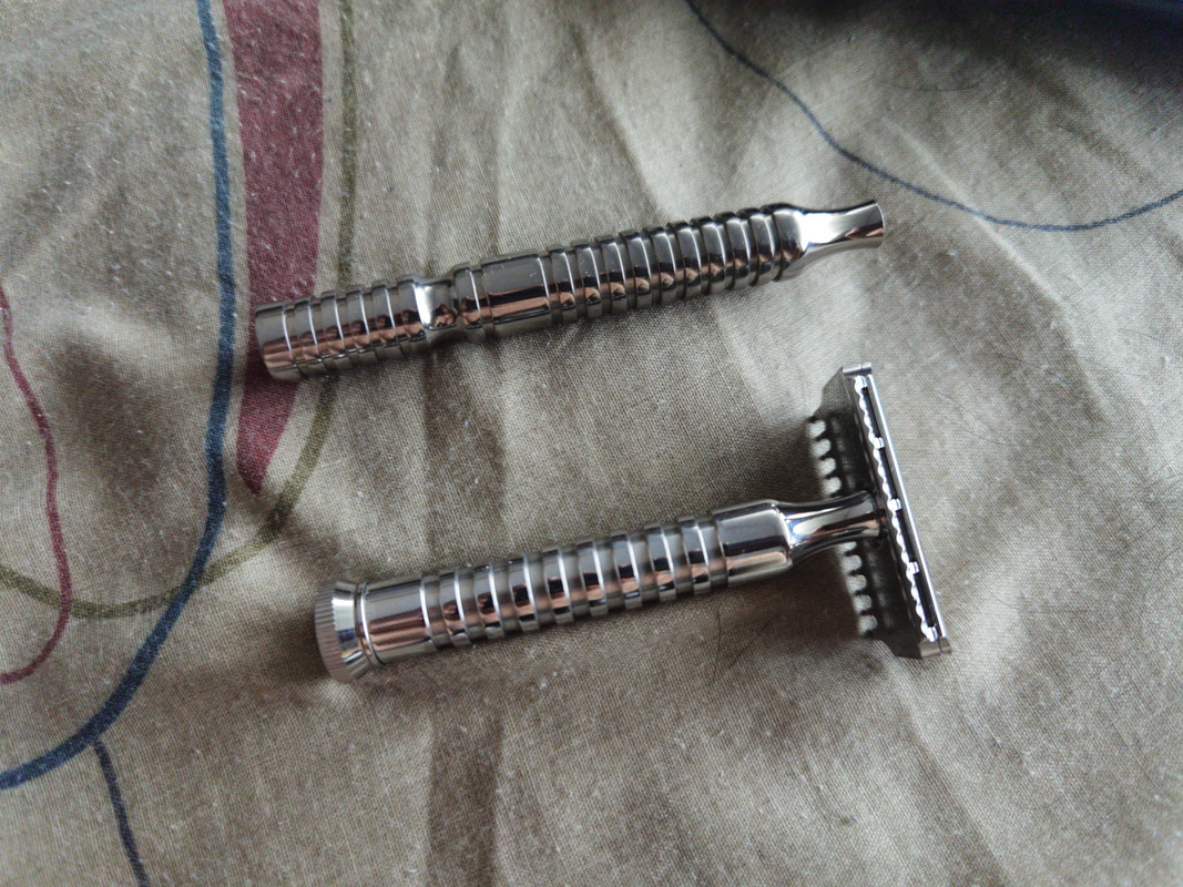 RazoRock Titanium HALO Handle – 100 mm – BLADE SHAVING SHOP AUSTRALIA