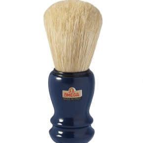 BLUE - OMEGA 10108 Boar Hair " Bristle " Shaving Brush