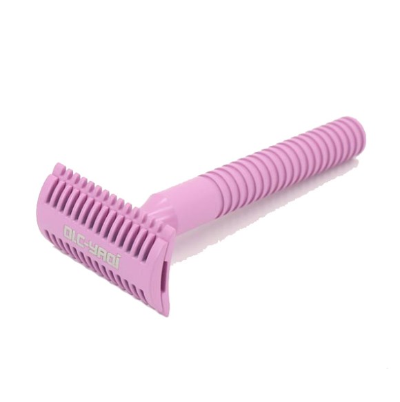 YAQI PINK Double Open Comb Safety Razor 003 – BLADE SHAVING SHOP AUSTRALIA