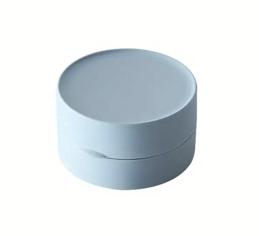 VSHOD Plastic Shaving Soap Container Blue 8cm BLADE SHAVING SHOP