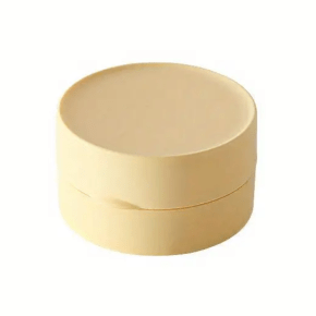VSHOD - Plastic Shaving Soap Container - Yellow 8cm