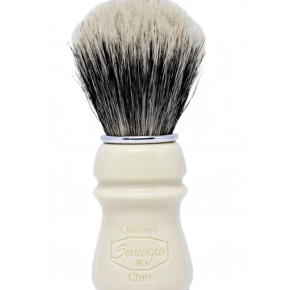 Semogue S.O.C. Badger & Boar Bristle Ivory Shaving Brush