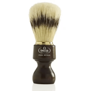 Omega 11126 Wood Handle Bristle Shaving Brush