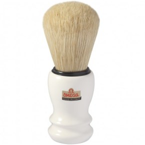 Omega White Bristle Shaving Brush 10108
