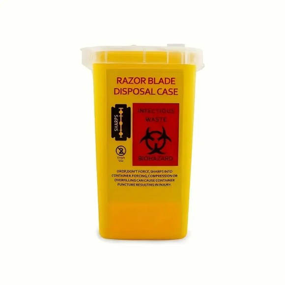 Used Razorblade VSHOD – Used Blade Bank – Dispose of Used Razor Blades – Yellow – BLADE ...