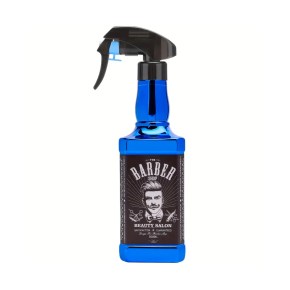 Barbers Electroplated Plastic Spray Bottle - Blue