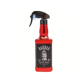 Barbers Electroplated Plastic Spray Bottle - Red