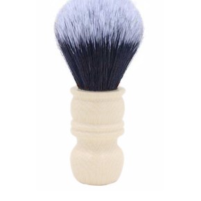 YAQI - WHITE IVORY VEGAN SYNTHETIC SHAVING BRUSH 24mm