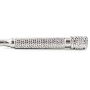 RazoRock HOLLOW Barber Pole LONG (100mm) Razor Handle - 316L Stainless Steel