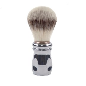 YAQI Wet Shaving Brush - Metal Handle Silvertip Synthetic 19mm